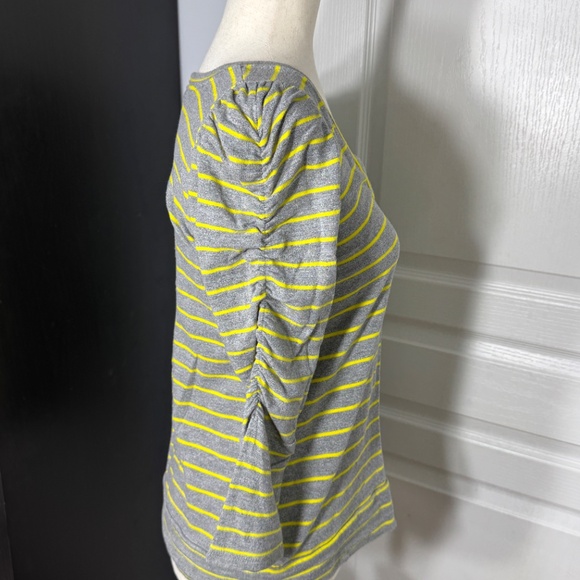 Anthopologie 3/4 Sleeve Stripe Sweatshirt - M - Picture 2 of 4